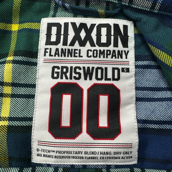 NWT DIXXON Women's Flannel Shirt The Griswold in Blue Yellow Green Plaid Size S - Picture 10 of 13